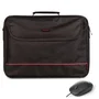 NGS Maletín Bureau Kit para Portátiles hasta 16 pulg. con Ratón Negro
